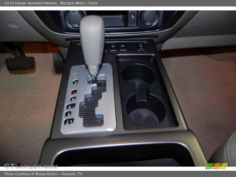 Blizzard White / Stone 2010 Nissan Armada Platinum