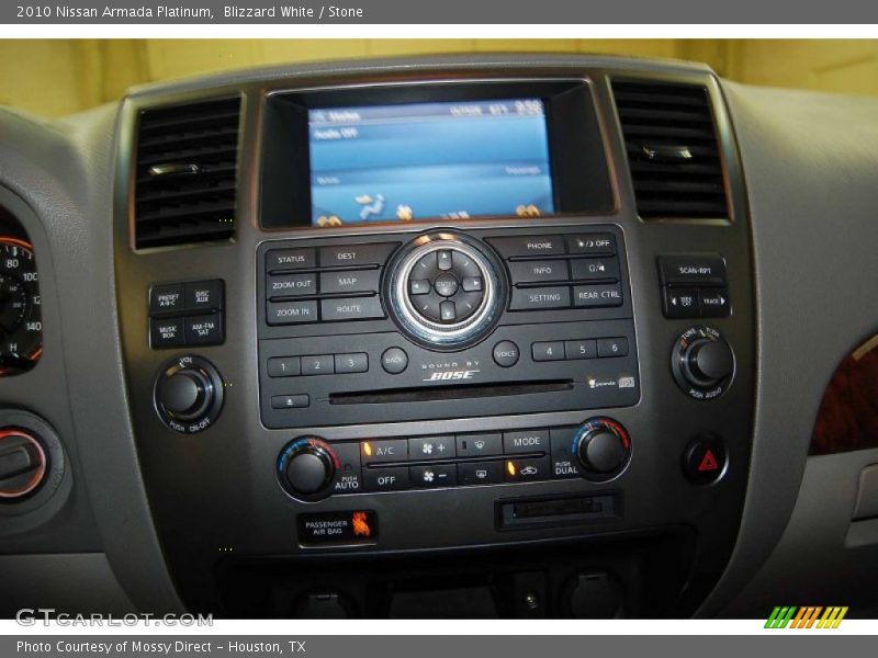 Blizzard White / Stone 2010 Nissan Armada Platinum