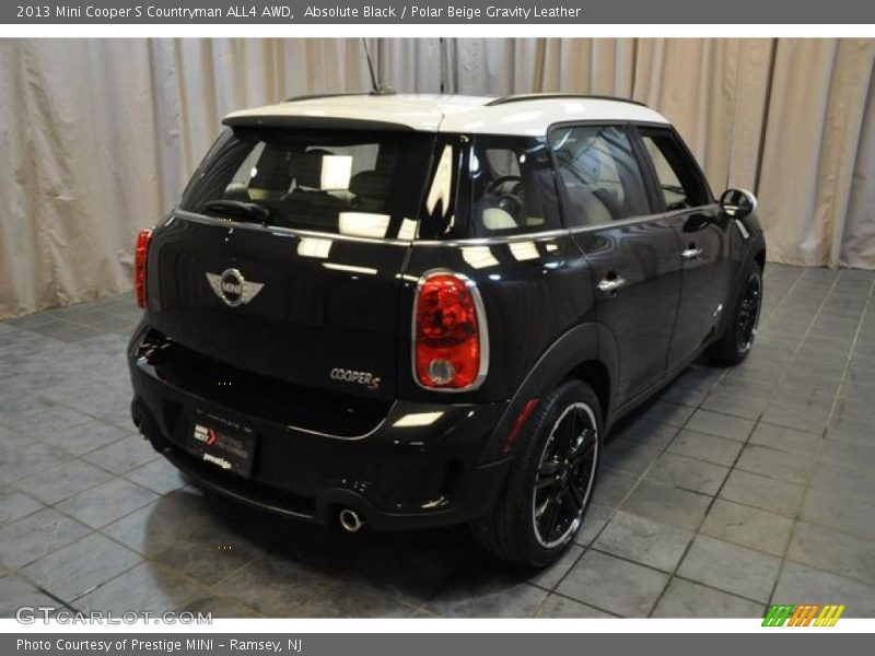 Absolute Black / Polar Beige Gravity Leather 2013 Mini Cooper S Countryman ALL4 AWD