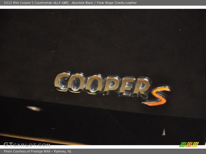 Absolute Black / Polar Beige Gravity Leather 2013 Mini Cooper S Countryman ALL4 AWD
