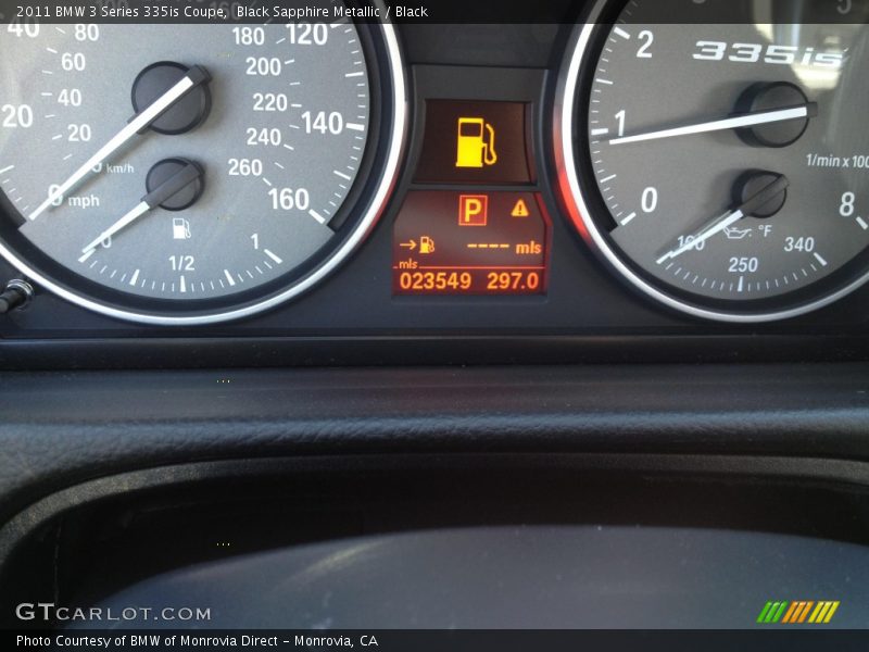 Black Sapphire Metallic / Black 2011 BMW 3 Series 335is Coupe