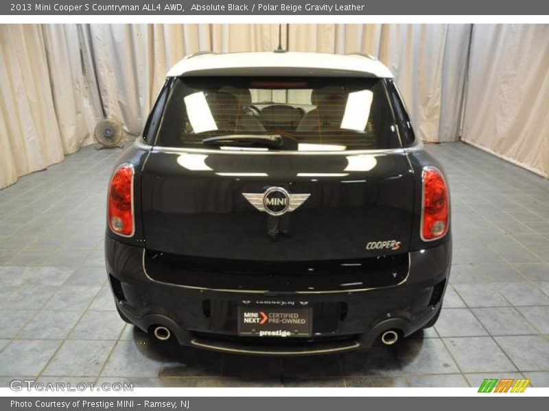 Absolute Black / Polar Beige Gravity Leather 2013 Mini Cooper S Countryman ALL4 AWD