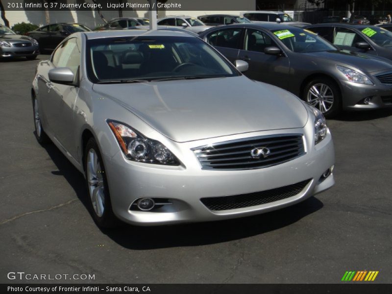Liquid Platinum / Graphite 2011 Infiniti G 37 Journey Coupe