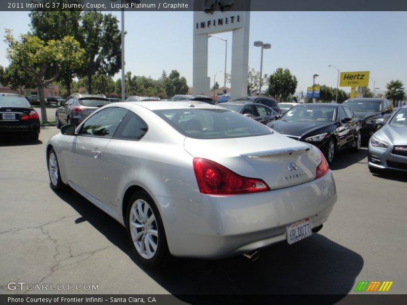 Liquid Platinum / Graphite 2011 Infiniti G 37 Journey Coupe