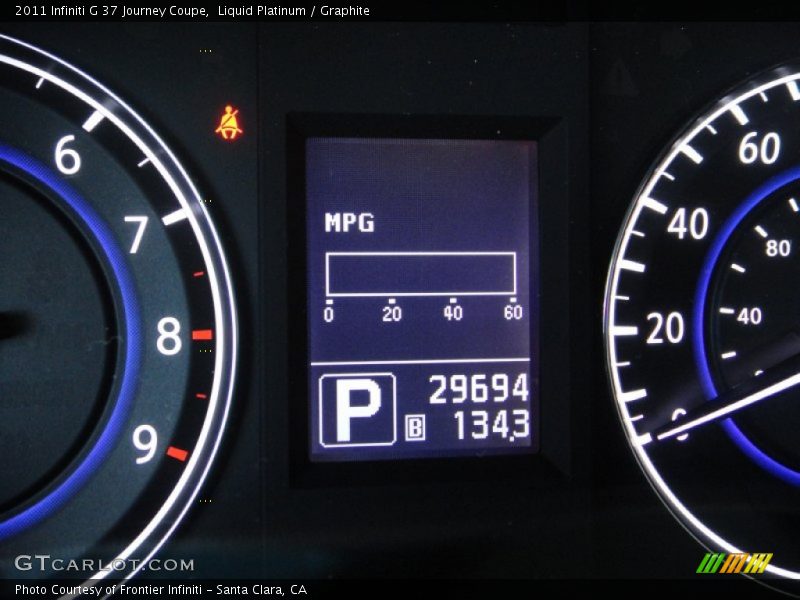 Liquid Platinum / Graphite 2011 Infiniti G 37 Journey Coupe