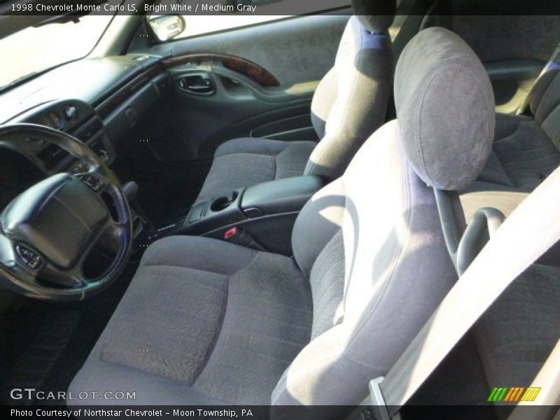 Bright White / Medium Gray 1998 Chevrolet Monte Carlo LS