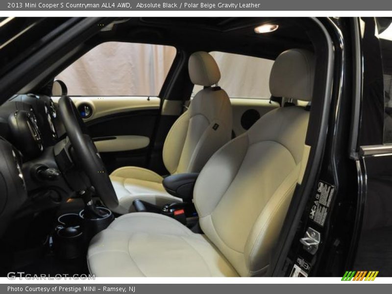 Absolute Black / Polar Beige Gravity Leather 2013 Mini Cooper S Countryman ALL4 AWD