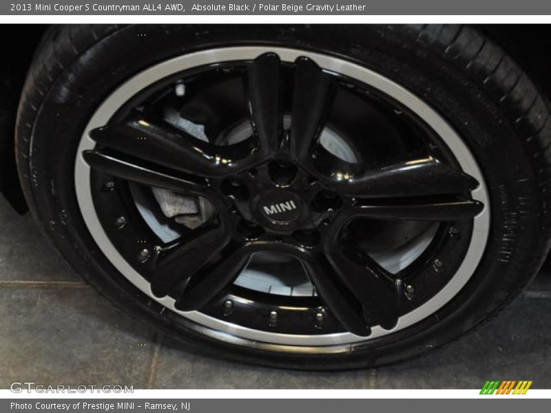 Absolute Black / Polar Beige Gravity Leather 2013 Mini Cooper S Countryman ALL4 AWD