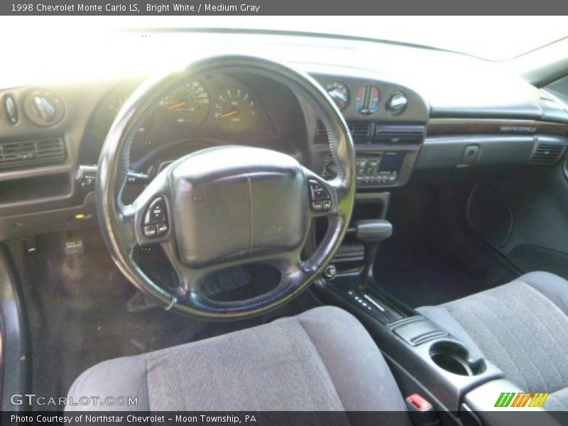 Bright White / Medium Gray 1998 Chevrolet Monte Carlo LS