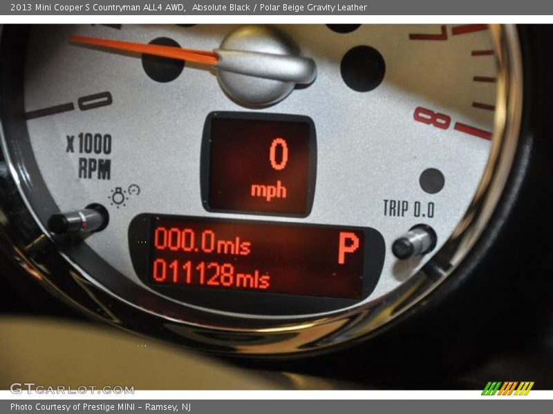 Absolute Black / Polar Beige Gravity Leather 2013 Mini Cooper S Countryman ALL4 AWD
