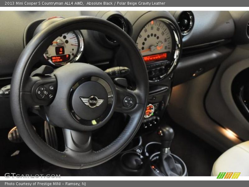 Absolute Black / Polar Beige Gravity Leather 2013 Mini Cooper S Countryman ALL4 AWD