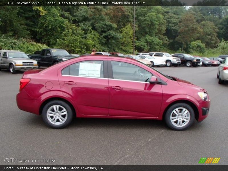  2014 Sonic LT Sedan Deep Magenta Metallic