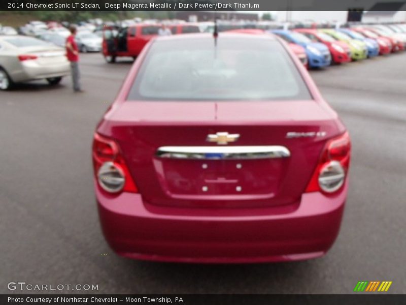 Deep Magenta Metallic / Dark Pewter/Dark Titanium 2014 Chevrolet Sonic LT Sedan