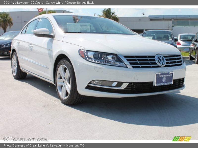 Candy White / Desert Beige/Black 2014 Volkswagen CC Sport