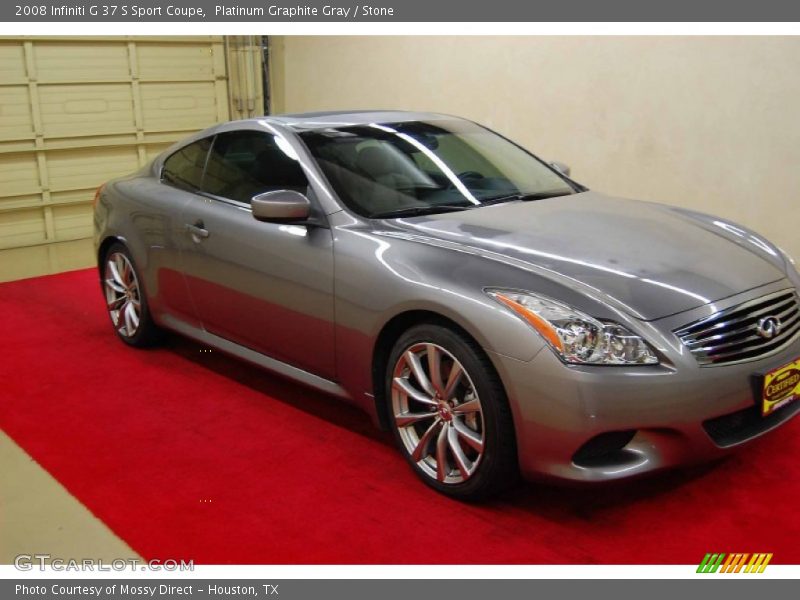 Platinum Graphite Gray / Stone 2008 Infiniti G 37 S Sport Coupe