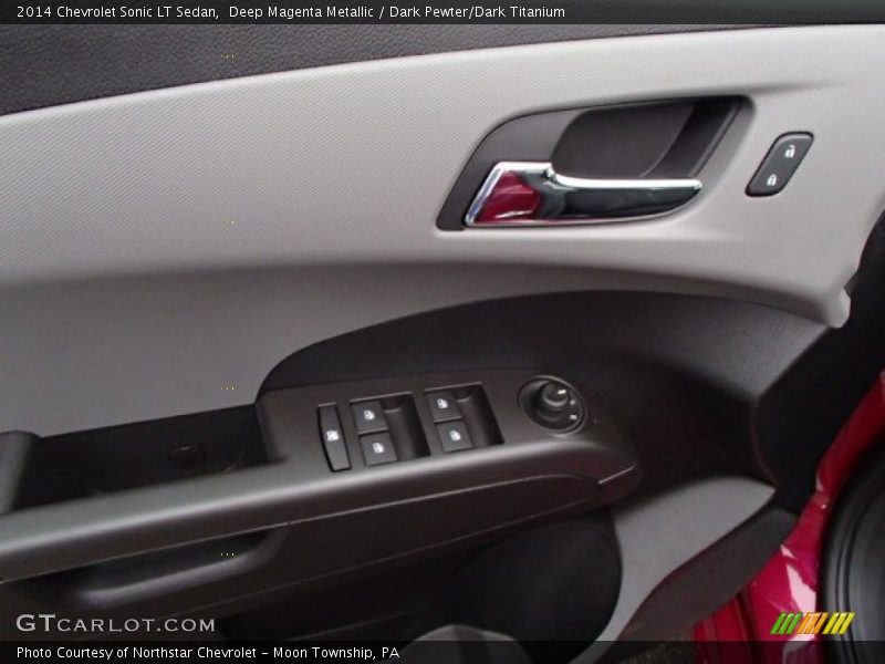 Deep Magenta Metallic / Dark Pewter/Dark Titanium 2014 Chevrolet Sonic LT Sedan