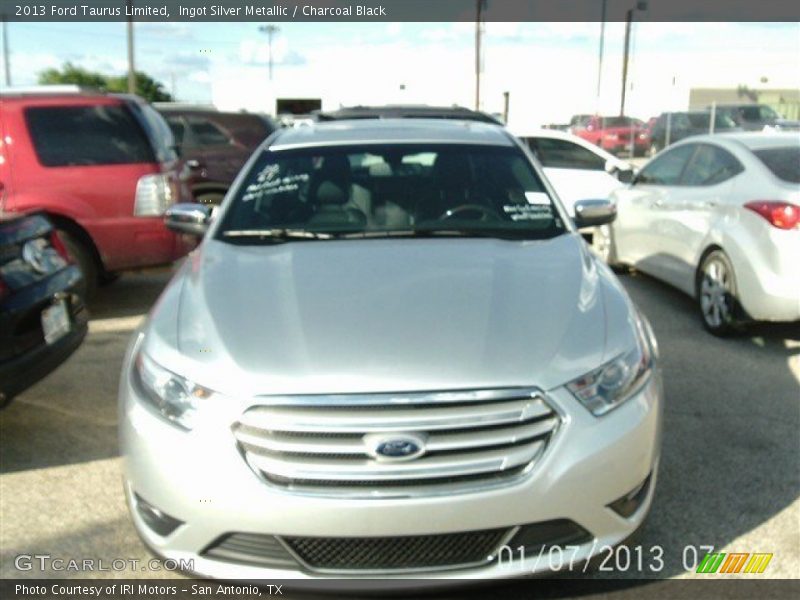 Ingot Silver Metallic / Charcoal Black 2013 Ford Taurus Limited