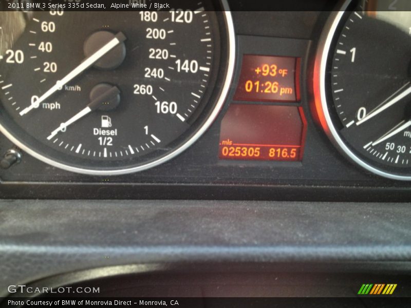 Alpine White / Black 2011 BMW 3 Series 335d Sedan