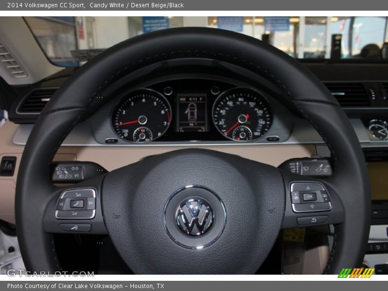 Candy White / Desert Beige/Black 2014 Volkswagen CC Sport