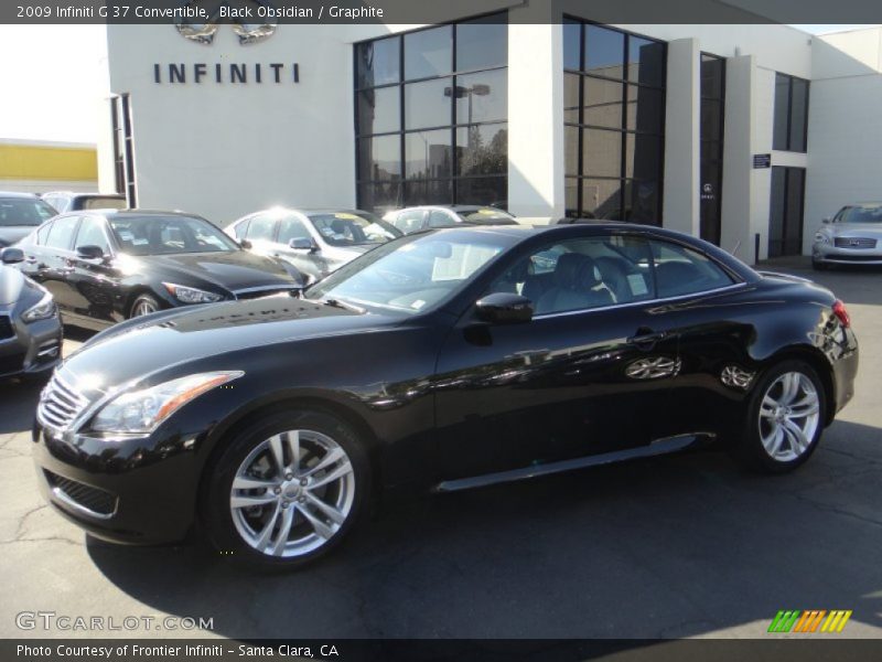 Black Obsidian / Graphite 2009 Infiniti G 37 Convertible