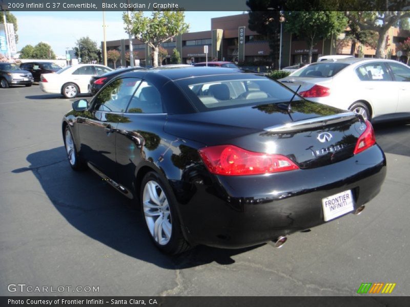 Black Obsidian / Graphite 2009 Infiniti G 37 Convertible