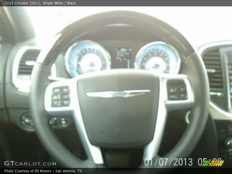 Bright White / Black 2013 Chrysler 300 C