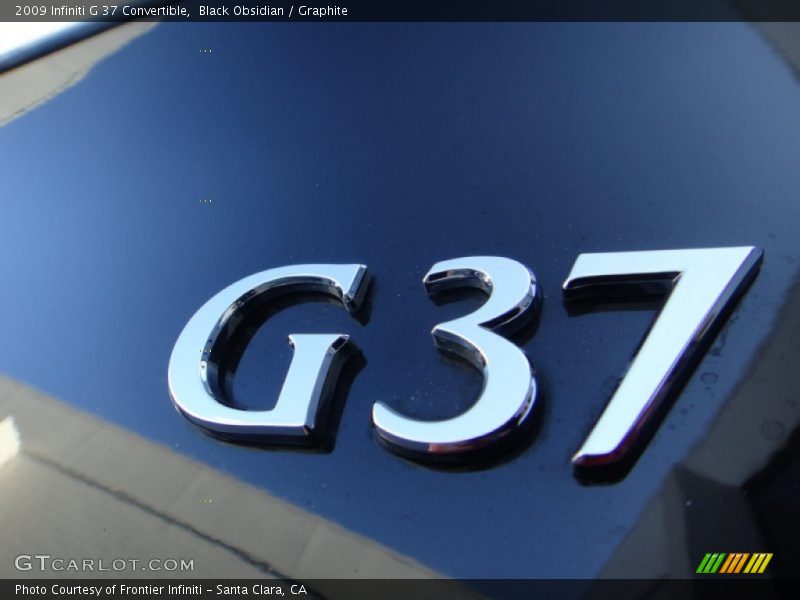 Black Obsidian / Graphite 2009 Infiniti G 37 Convertible
