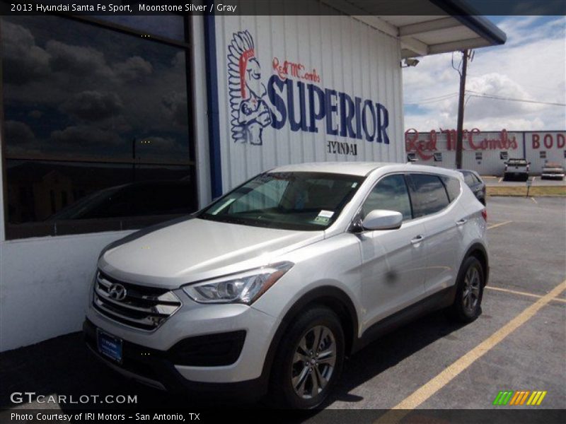 Moonstone Silver / Gray 2013 Hyundai Santa Fe Sport