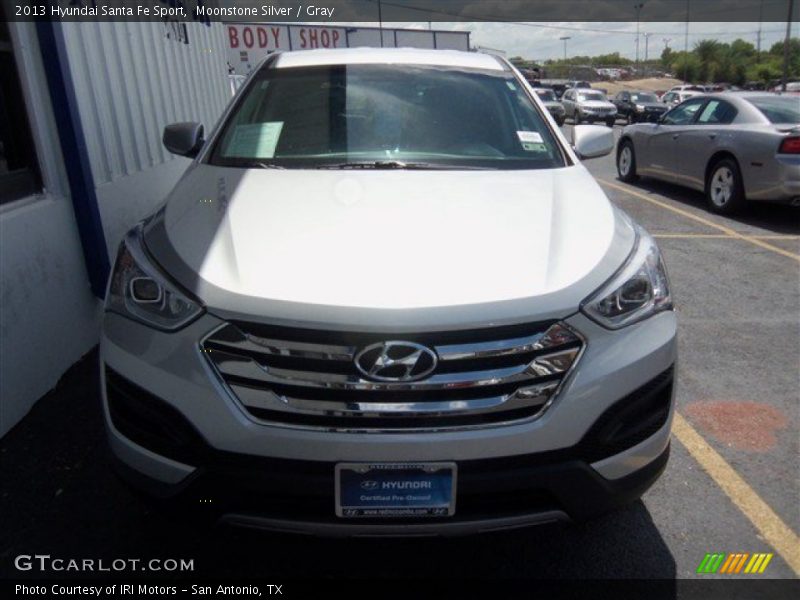Moonstone Silver / Gray 2013 Hyundai Santa Fe Sport