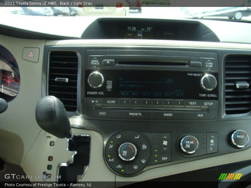 Black / Light Gray 2011 Toyota Sienna LE AWD