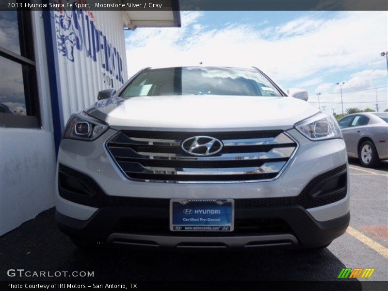Moonstone Silver / Gray 2013 Hyundai Santa Fe Sport