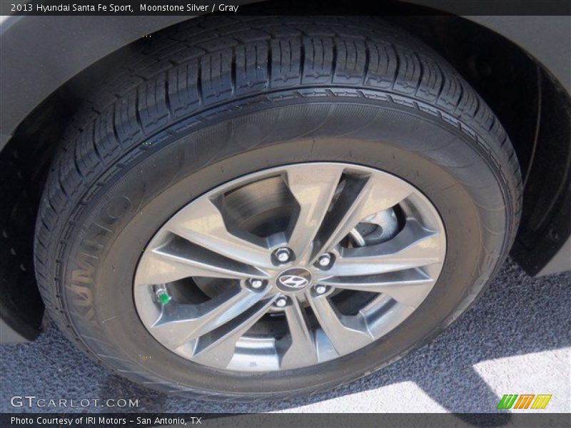 Moonstone Silver / Gray 2013 Hyundai Santa Fe Sport