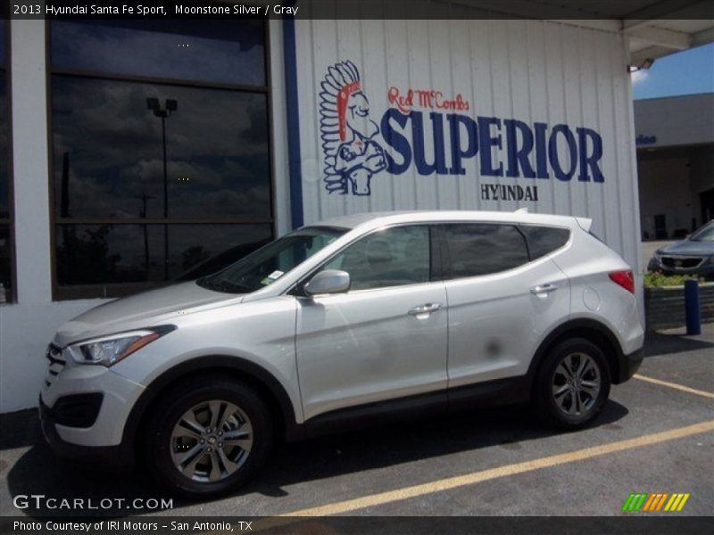 Moonstone Silver / Gray 2013 Hyundai Santa Fe Sport