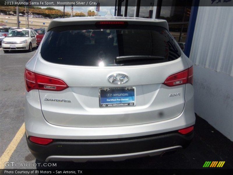 Moonstone Silver / Gray 2013 Hyundai Santa Fe Sport