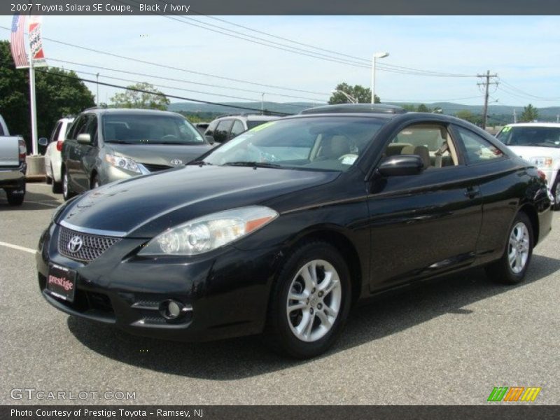 Black / Ivory 2007 Toyota Solara SE Coupe