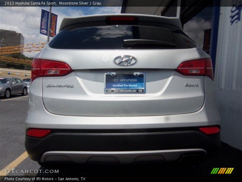 Moonstone Silver / Gray 2013 Hyundai Santa Fe Sport