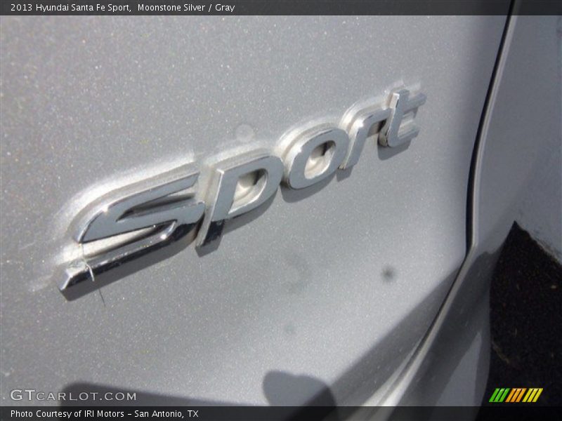 Moonstone Silver / Gray 2013 Hyundai Santa Fe Sport