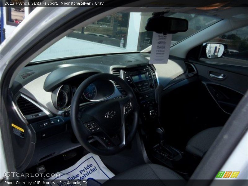 Moonstone Silver / Gray 2013 Hyundai Santa Fe Sport