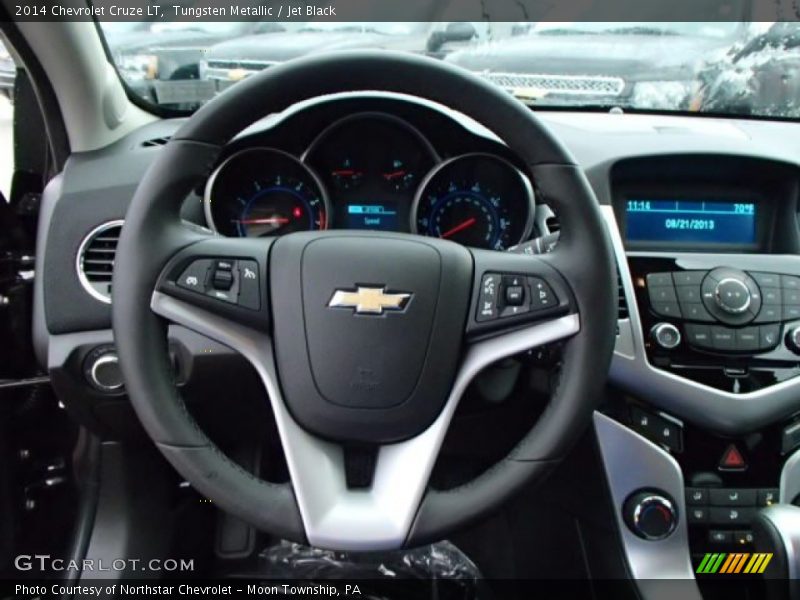 Tungsten Metallic / Jet Black 2014 Chevrolet Cruze LT