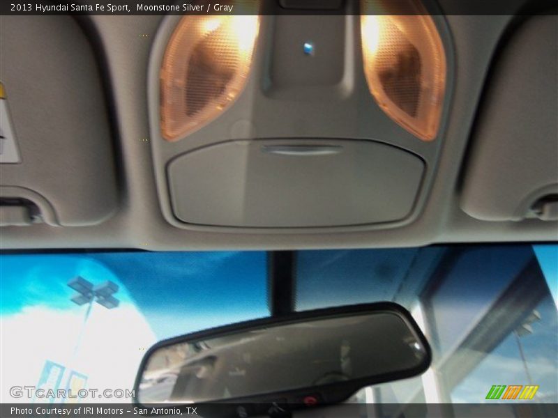 Moonstone Silver / Gray 2013 Hyundai Santa Fe Sport
