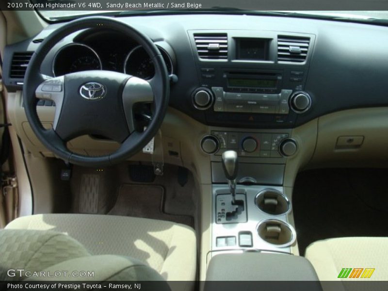 Sandy Beach Metallic / Sand Beige 2010 Toyota Highlander V6 4WD