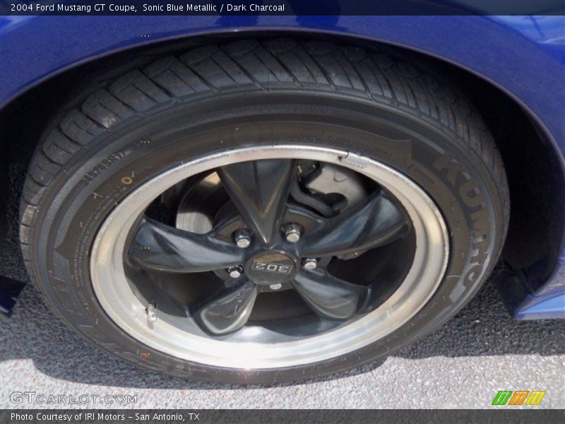 Sonic Blue Metallic / Dark Charcoal 2004 Ford Mustang GT Coupe