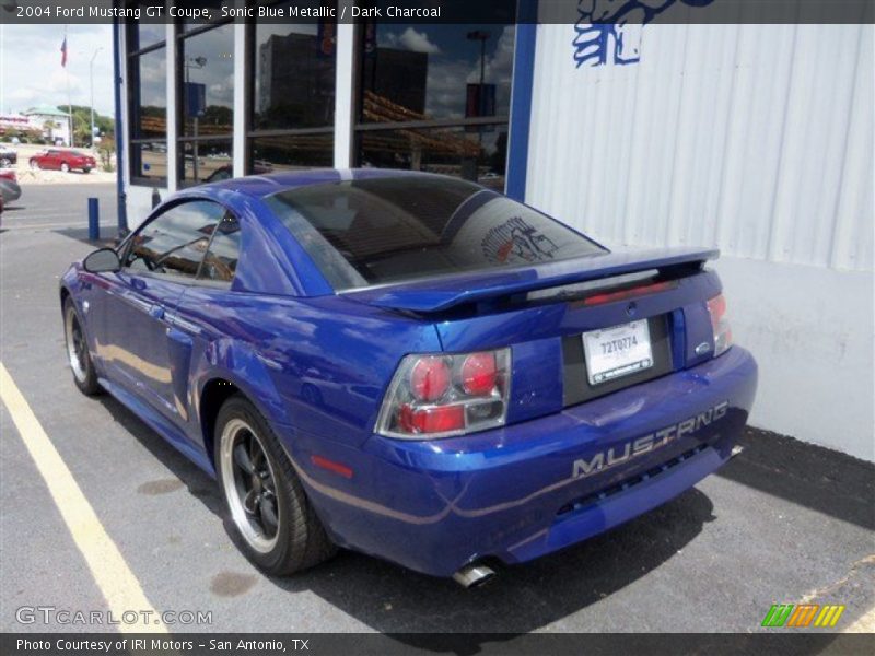 Sonic Blue Metallic / Dark Charcoal 2004 Ford Mustang GT Coupe