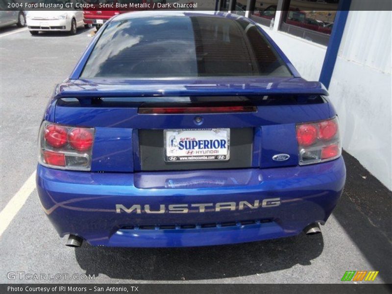 Sonic Blue Metallic / Dark Charcoal 2004 Ford Mustang GT Coupe