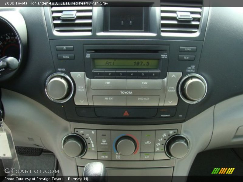 Salsa Red Pearl / Ash Gray 2008 Toyota Highlander 4WD