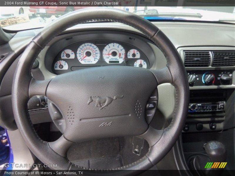 Sonic Blue Metallic / Dark Charcoal 2004 Ford Mustang GT Coupe