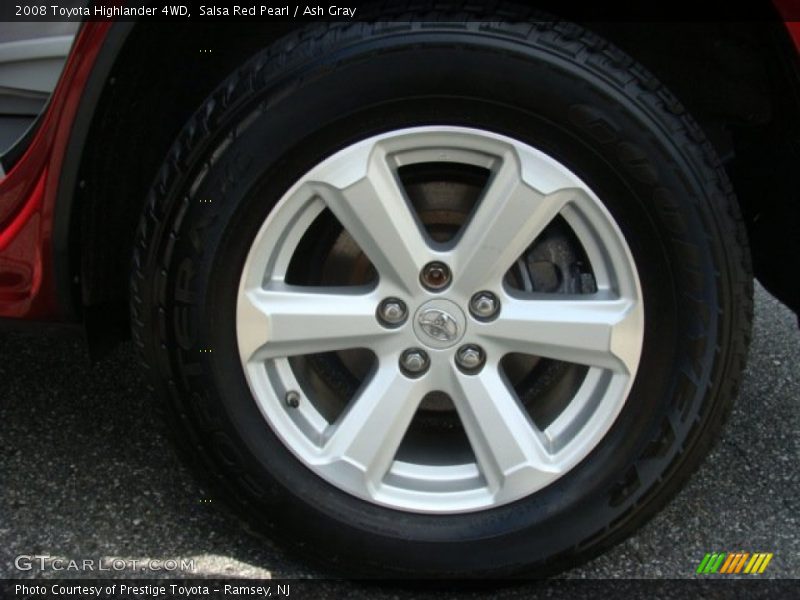 Salsa Red Pearl / Ash Gray 2008 Toyota Highlander 4WD