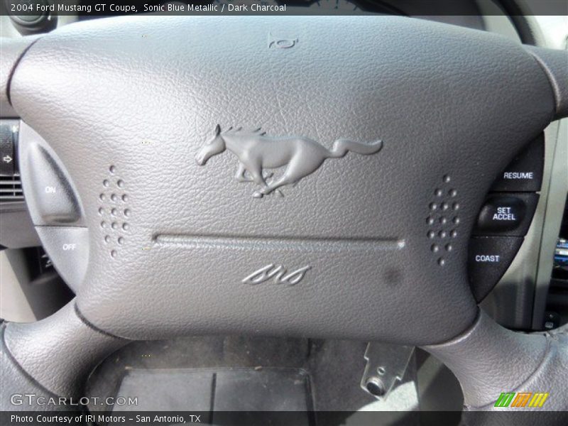 Sonic Blue Metallic / Dark Charcoal 2004 Ford Mustang GT Coupe