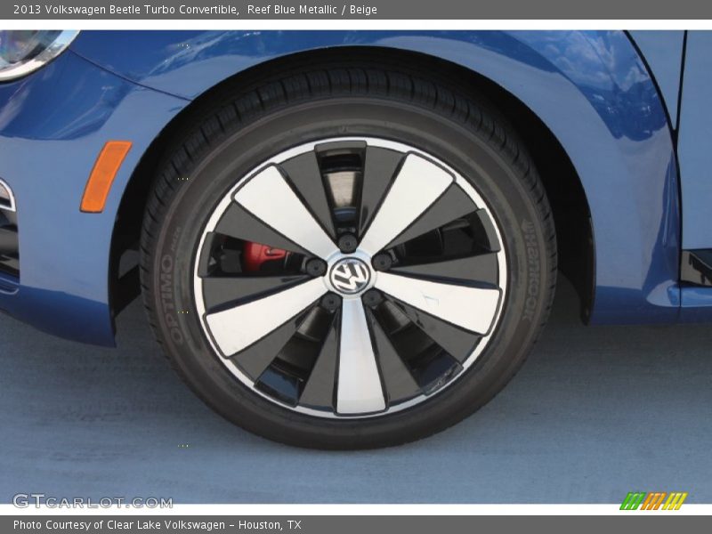 Reef Blue Metallic / Beige 2013 Volkswagen Beetle Turbo Convertible