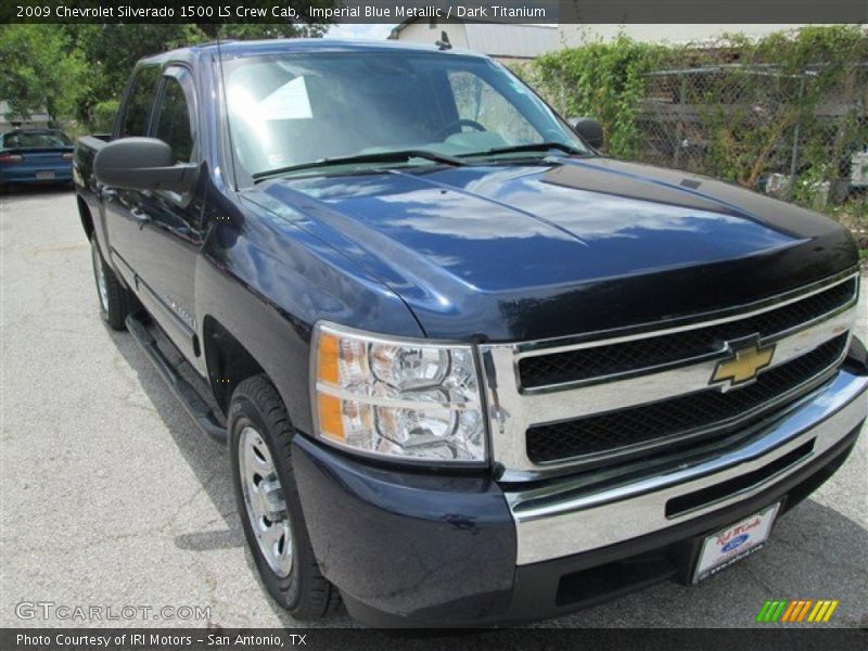 Imperial Blue Metallic / Dark Titanium 2009 Chevrolet Silverado 1500 LS Crew Cab